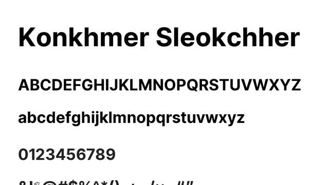 Konkhmer Sleokchher, bold, brutalist
