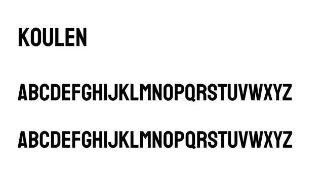 Koulen, bold, modern