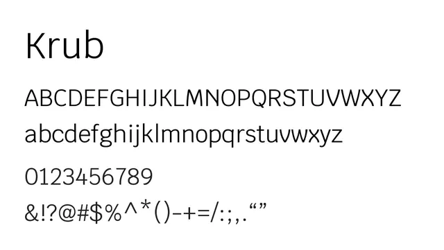 Krub, modern, clean