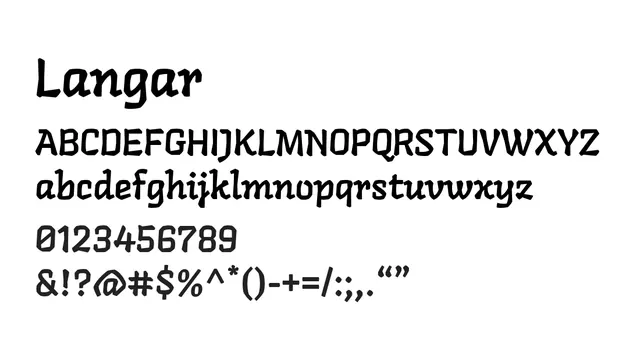 Langar, bold, playful