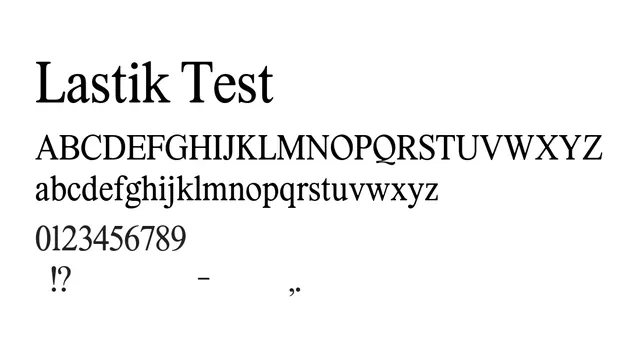 Lastik Test, elegant, classic