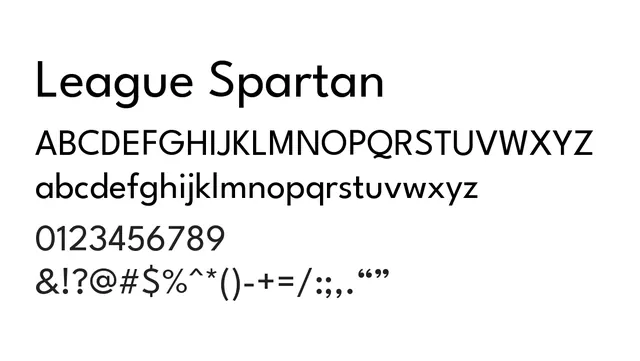 League Spartan, modern, clean