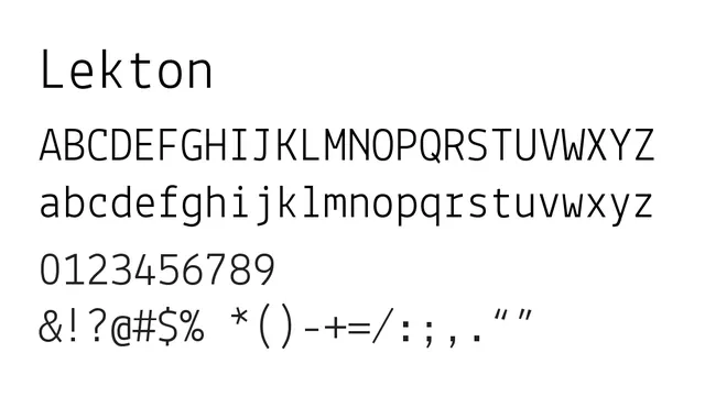 Lekton, minimal, technical