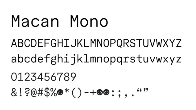 Macan Mono, technical, modern