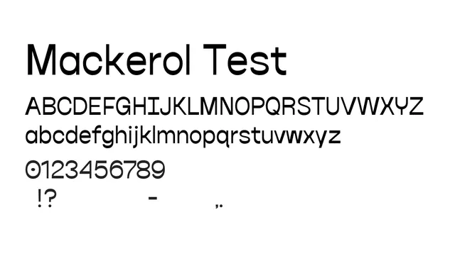 Mackerol Test, modern, geometric