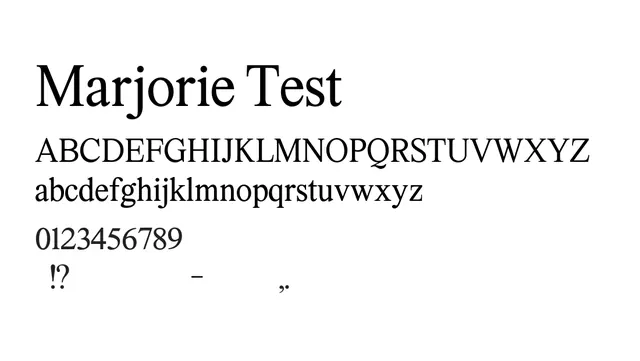 Marjorie Test, elegant, refined