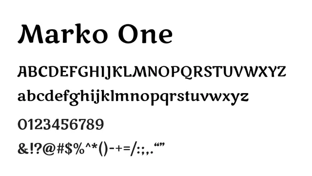 Marko One, bold, strong