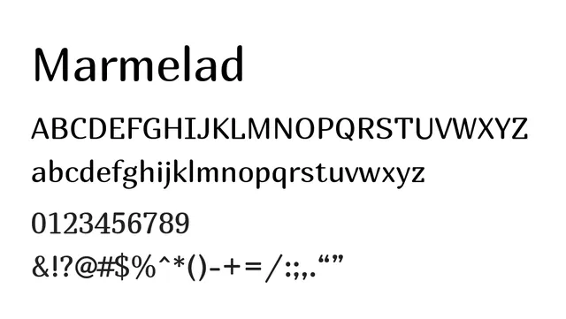 Marmelad, clean, minimal