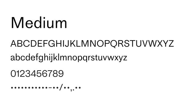 Medium, modern, warm