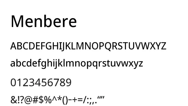 Menbere, clean, modern