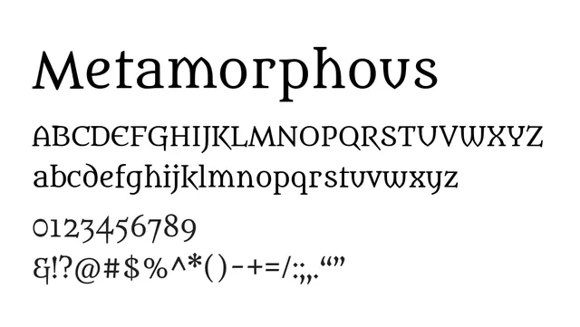 Metamorphous, elegant, classical