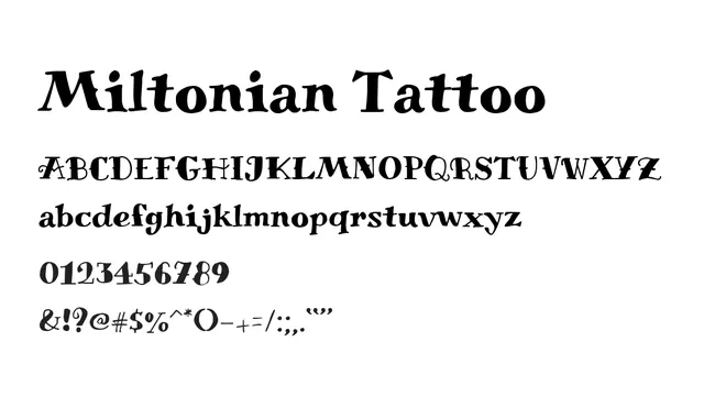 Miltonian Tattoo, bold, decorative