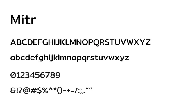Mitr, modern, bold