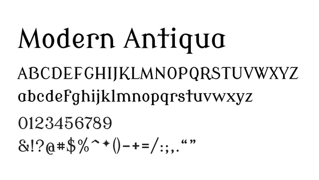 Modern Antiqua, elegant, traditional