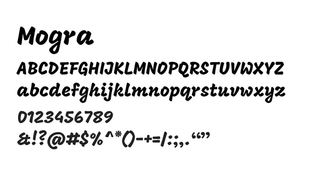 Mogra, elegant, italic