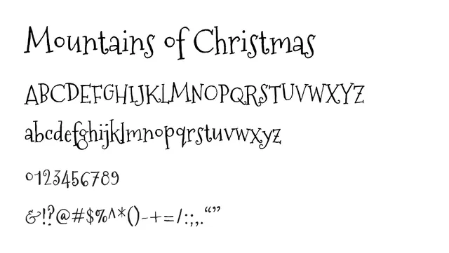 Mountains of Christmas, ornate, festive