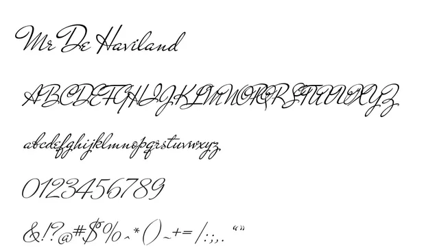 Mr De Haviland, elegant, refined