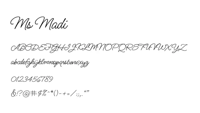 Ms Madi, elegant, flowing