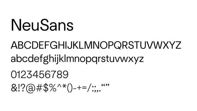 NeuSans, modern, clean