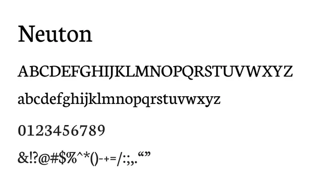 Neuton, elegant, refined