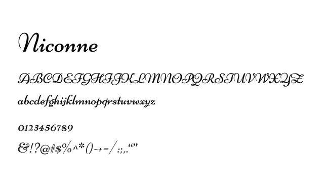Niconne, elegant, decorative