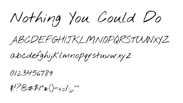 Nothing You Could Do, informal, casual
