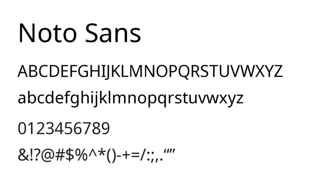 Noto Sans, modern, clean