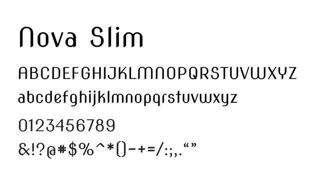 Nova Slim, modern, minimal