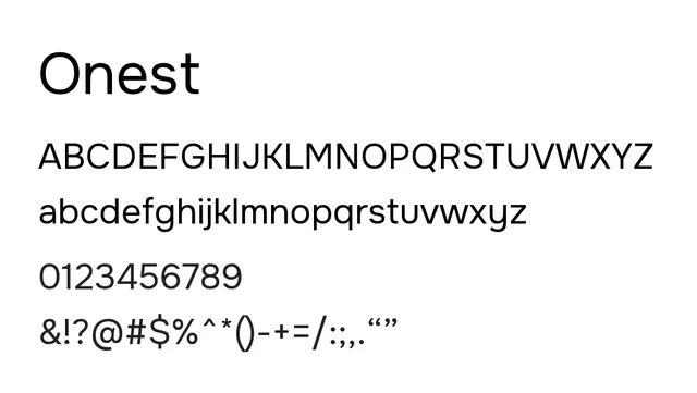 Onest, geometric, futuristic