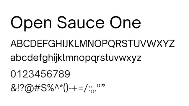 Open Sauce One, modern, clean