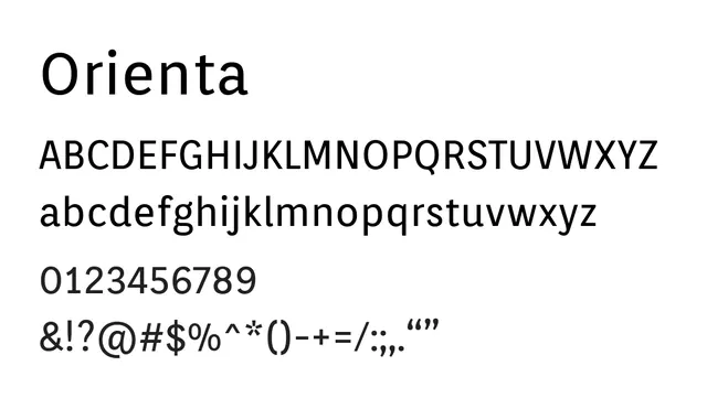 Orienta, modern, clean