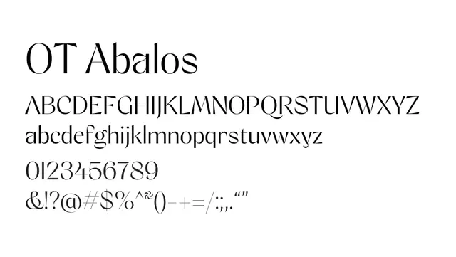 OT Abalos, elegant, refined