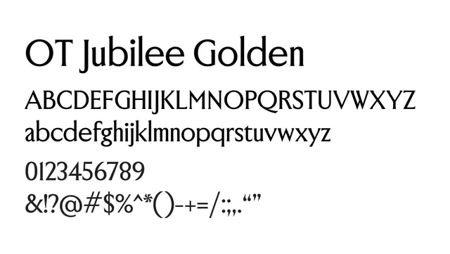 OT Jubilee Golden, elegant, refined