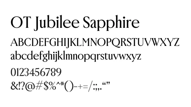 OT Jubilee Sapphire, elegant, modern