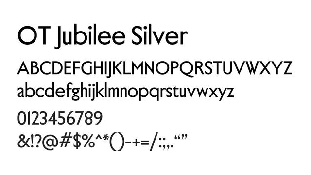 OT Jubilee Silver, elegant, modern