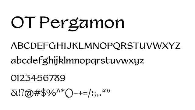 OT Pergamon, modern, structured