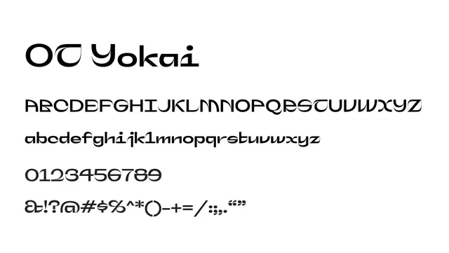 OT Yokai, modern, rounded