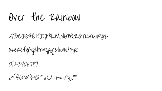 Over the Rainbow, casual, informal