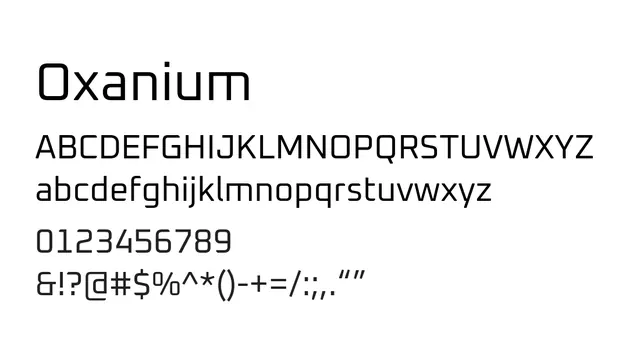 Oxanium, modern, geometric