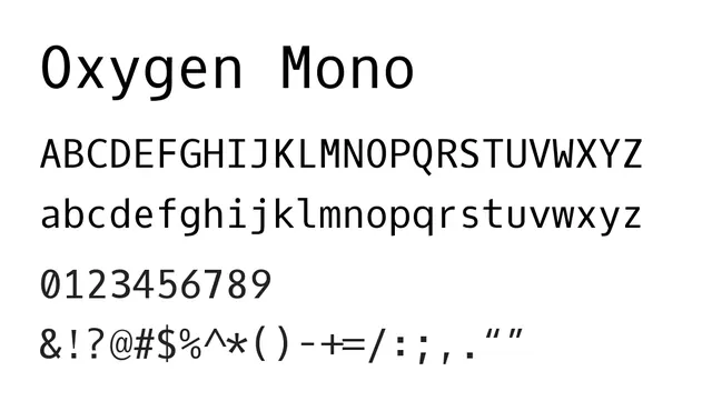 Oxygen Mono, neutral, clean
