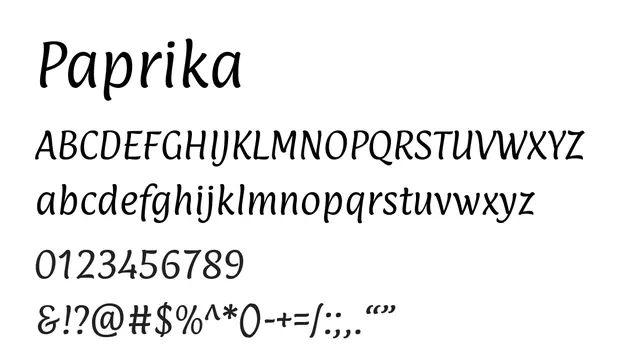 Paprika, elegant, experimental