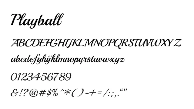 Playball, elegant, flowing