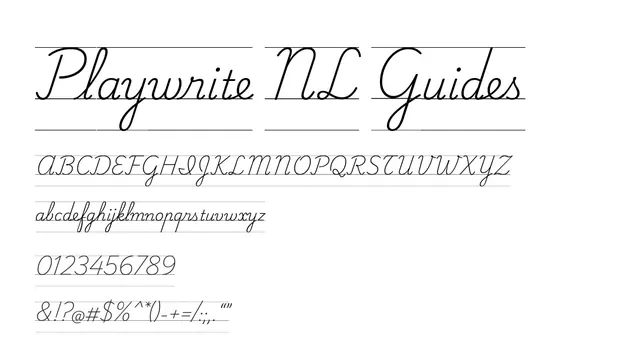 Playwrite NL Guides, instructional, educational