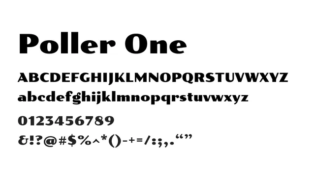 Poller One, bold, chunky
