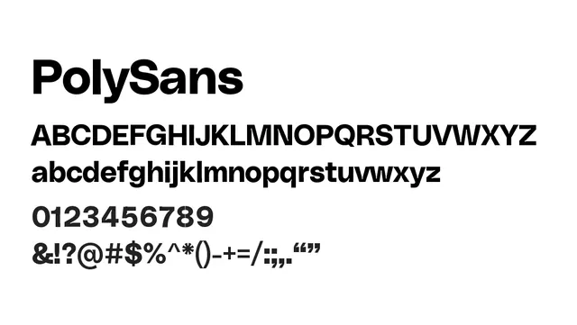 PolySans, bold, contemporary