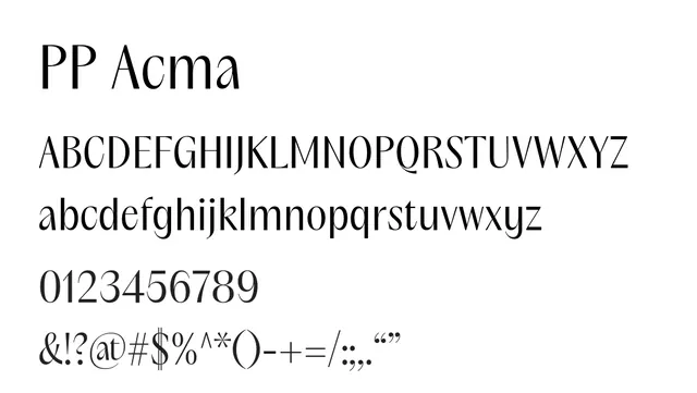PP Acma, modern, clean
