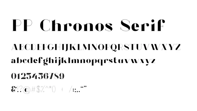 PP Chronos Serif, elegant, sophisticated