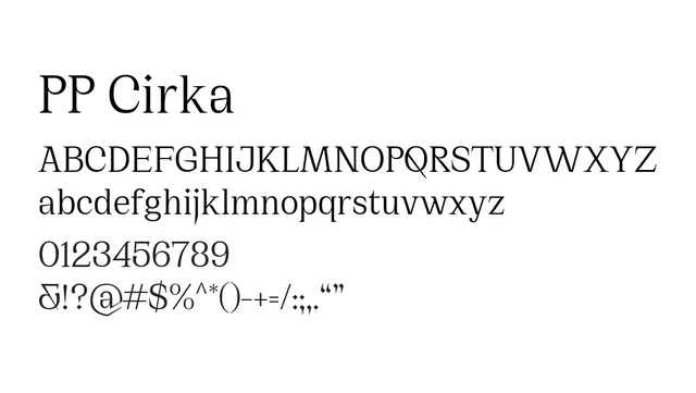 PP Cirka, elegant, balanced
