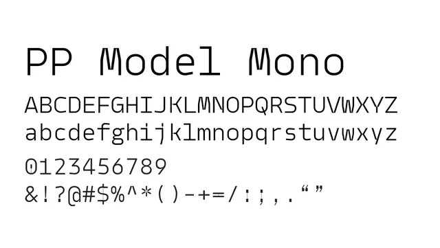 PP Model Mono, technical, clean