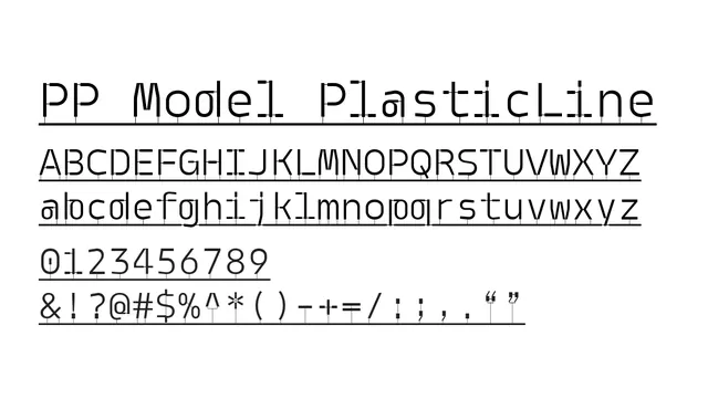 PP Model PlasticLine, modern, distinctive